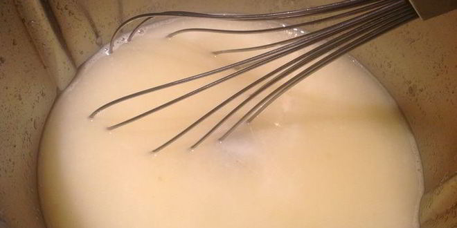 Рецепт яблочно-молочного кисель