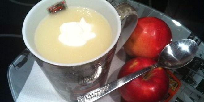 Рецепт яблочно-молочного кисель