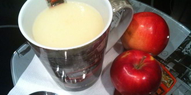 Рецепт яблочно-молочного кисель