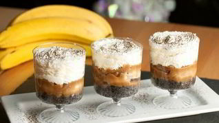 Рецепт Бананового трайфла с черным кофе