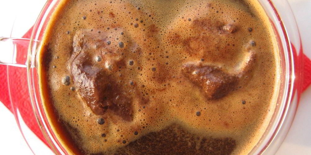 Как приготовить кофе гляссе с шоколадным шербетом