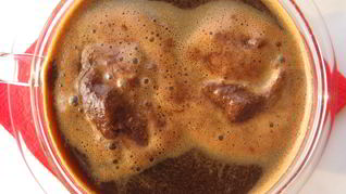 Рецепт Кофе гляссе с шоколадным шербетом