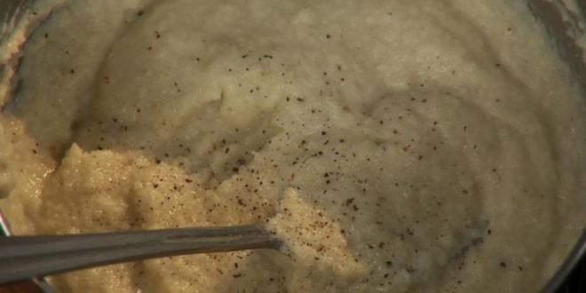 Рецепт сибаса в молоке с кофейным соусом капучино