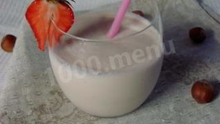 Рецепт Коктейля бананово-клубничный