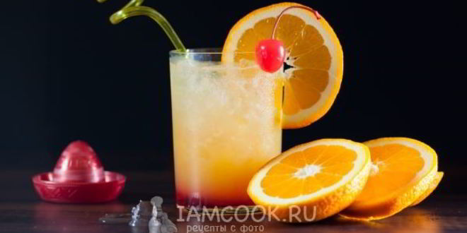 Рецепт коктейля текила санрайз