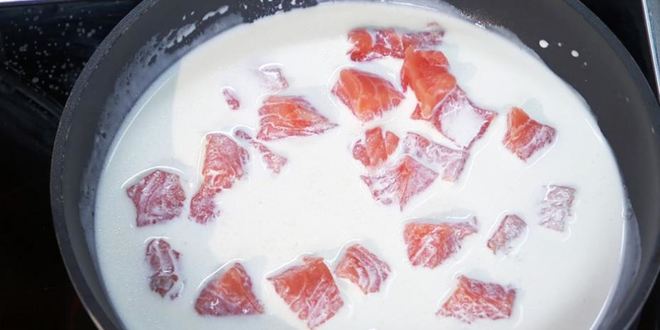 Рецепт фарфалле с лососем и домашний лимонад