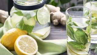 Рецепт Имбирного лимонада с базиликом