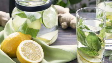 Рецепт Имбирного лимонада с базиликом