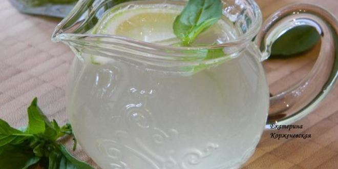 Рецепт лимонада с базиликом и душистым перцем
