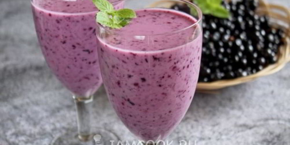 Как приготовить кисломолочный коктейль с черникой и овсяными хлопьями