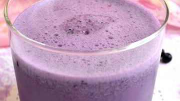 Рецепт Молочного коктейля с черникой