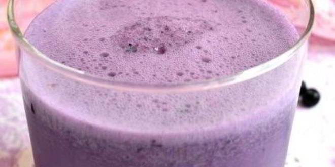 Рецепт молочного коктейля с черникой