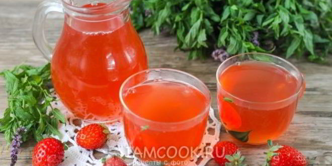 Рецепт клубничного морса