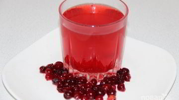 Рецепт Клюквенного морса из замороженной клюквы