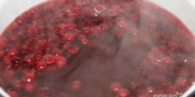 Рецепт клюквенного морса из замороженной клюквы