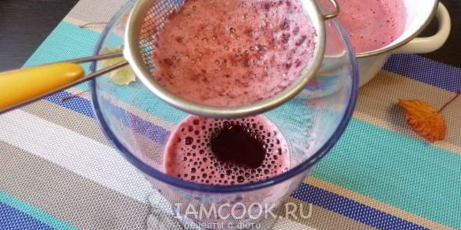 Рецепт морса из черноплодной рябины