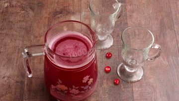 Рецепт Морса из замороженной брусники