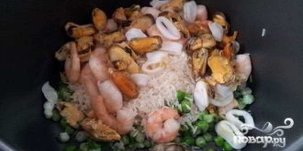 Как приготовить морской коктейль на пару