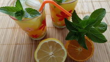 Рецепт Мятна-цитрусового напиток Освежающий