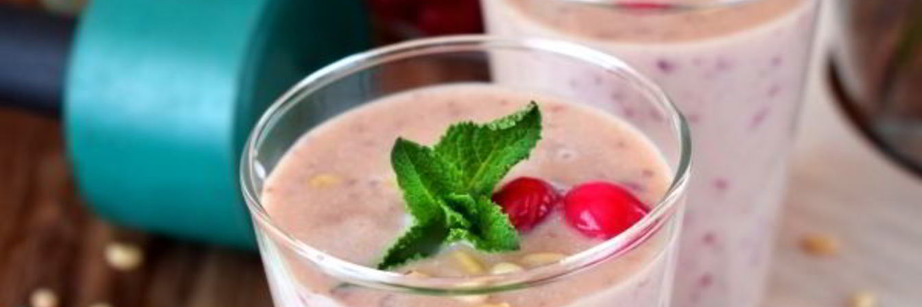 Рецепт Протеинового коктейля с кедровой мукой