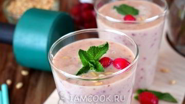 Рецепт Протеинового коктейля с кедровой мукой