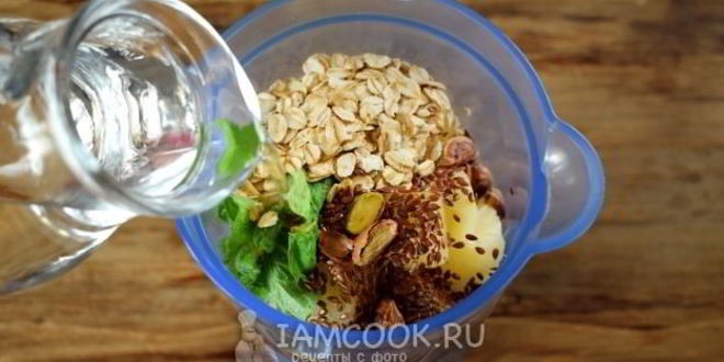 Рецепт ананасова-мятного смузи с фисташками