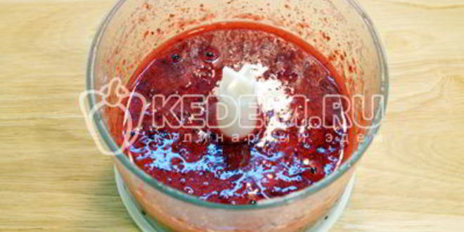 Рецепт брусничного смузи со сливками