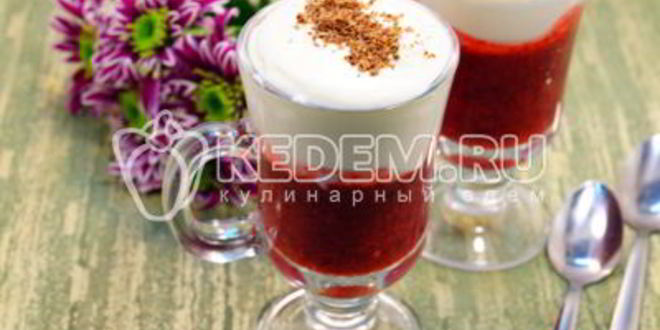 Рецепт брусничного смузи со сливками