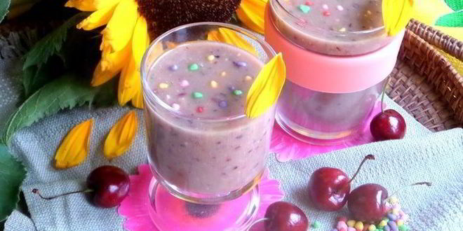Рецепт черешневого смузи с авокадо