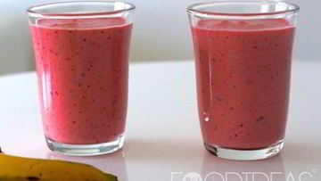 Рецепт Клубнично-бананового смузи