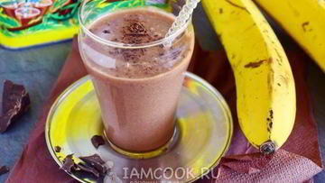 Рецепт Шоколадного смузи с бананом и кокосовым молоком