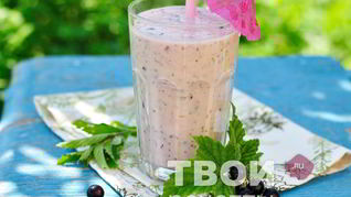 Рецепт Смузей из черной смородины и мяты