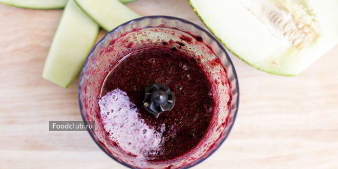 Рецепт смузей из дыни с черникой