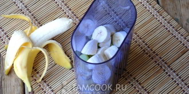 Рецепт смузей из киви, банана и яблока