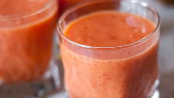 Рецепт Смузей из клубники, манго и апельсина