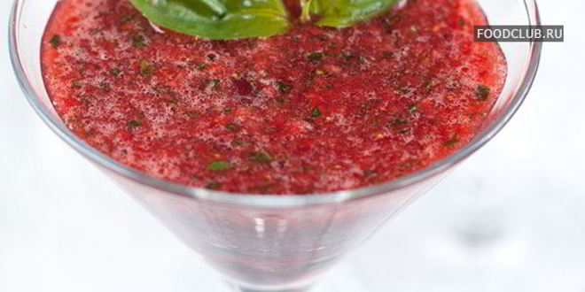Рецепт смузей из клубники с базиликом