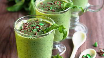 Рецепт Смузей из щавеля, фруктов и хлопьев