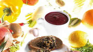 Рецепт Смузей из замороженной черники и голубики, апельсинов и фиников