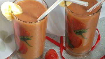 Рецепт Смузей с бананом и зеленым чаем