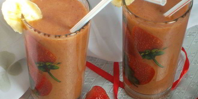 Рецепт смузей с бананом и зеленым чаем