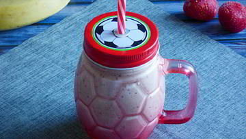 Рецепт Смузей с овсянкой, бананом и клубникой