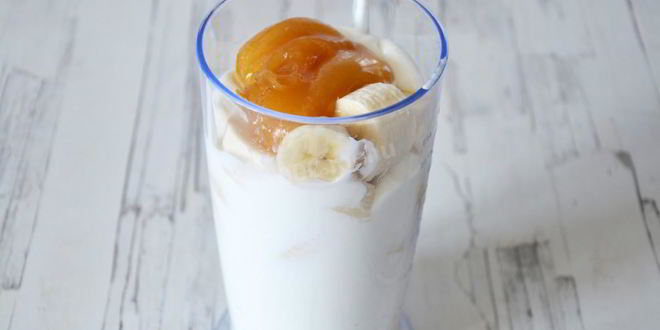 Рецепт смузей с овсяными хлопьями бананом