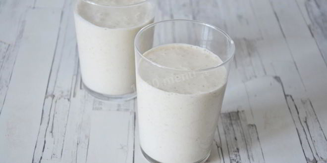 Рецепт смузей с овсяными хлопьями бананом