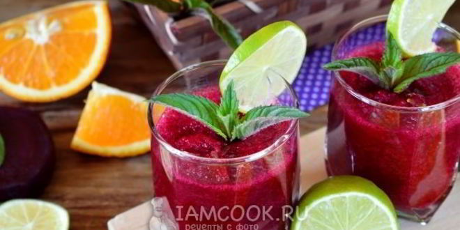 Рецепт смузей с печеной свеклой