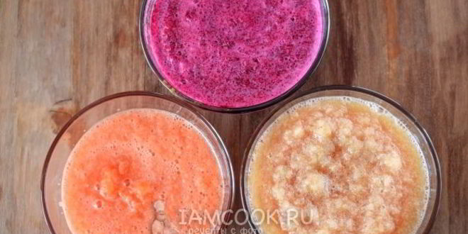 Рецепт смузей со свеклой, морковью и яблоком