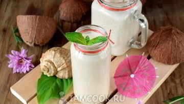 Рецепт Тропического смузи с кокосовым молоком