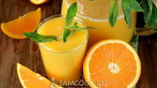 Рецепт Тропического смузи с консервированным манго и ананасом