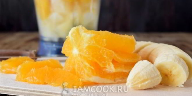 Рецепт тропического смузи с консервированным манго и ананасом