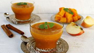 Рецепт Тыквенного смузи с яблоками