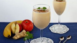 Рецепт Яблочно-бананового смузи с имбирем